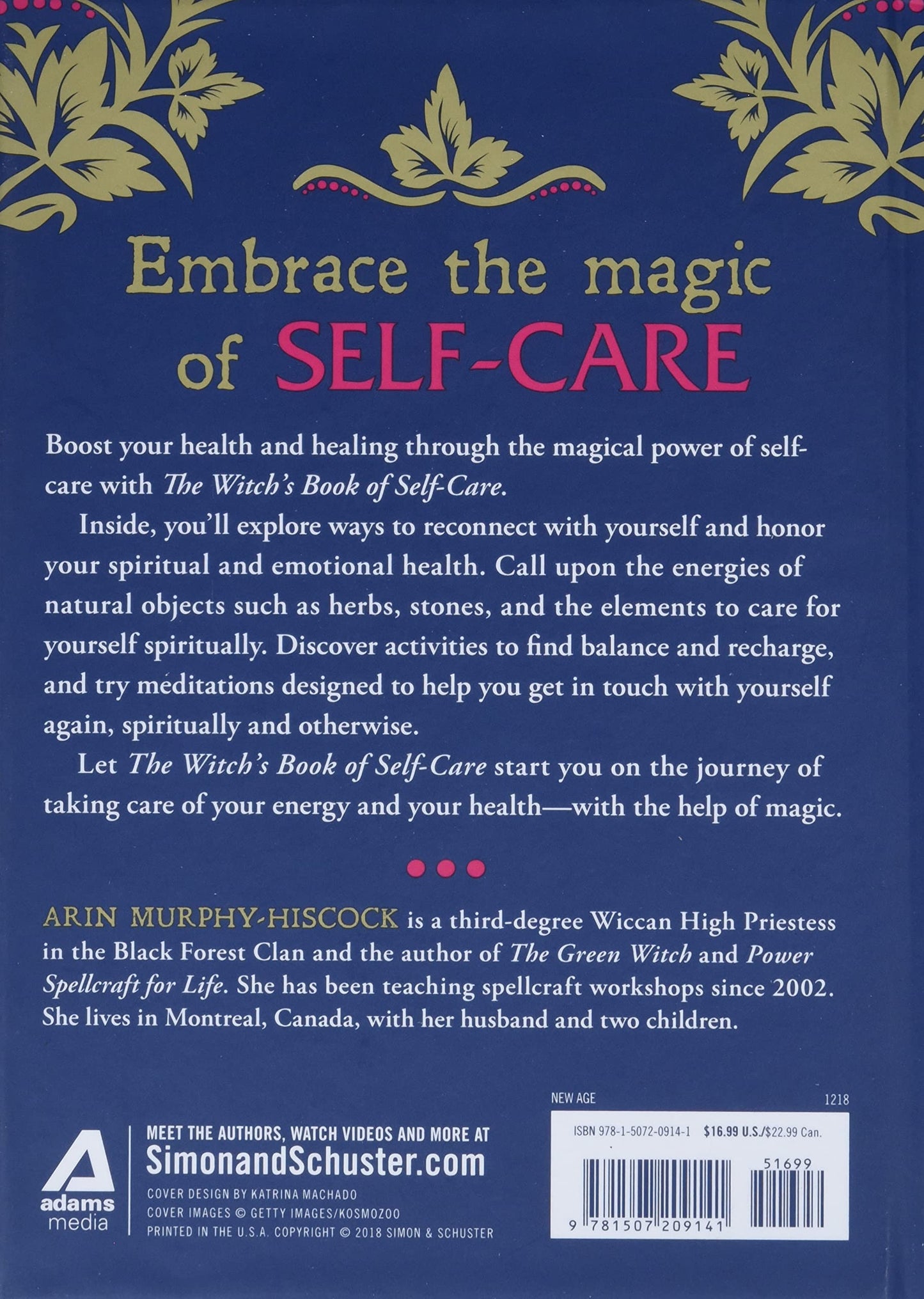 Witch's Book of Self-Care: Magical Ways to Pamper, Soothe & Care for Your Body & Spirit