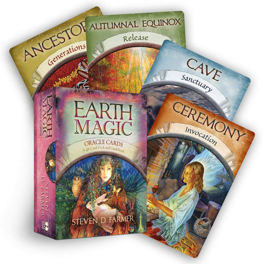 Earth Magic Oracle Cards - 48 Cards and Guidebook